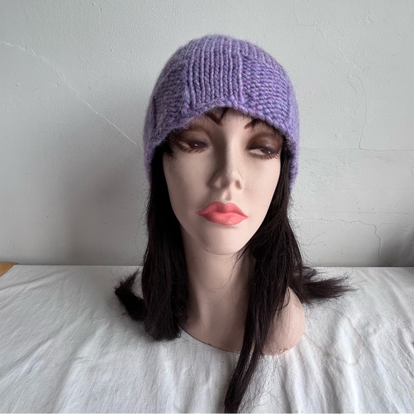 Chunky Hand Knit Tassel Winter Beanie Hat - Picture 2 of 12